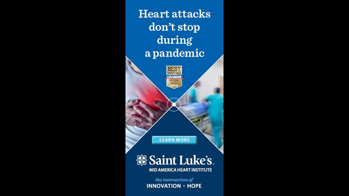 Heart attacks don't stop during a pandemic. Saint Luke's Mid America Heart Institute