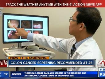 New this morning. Colon Cancer screening recommended at 45. 41 Action News. KSHB.com