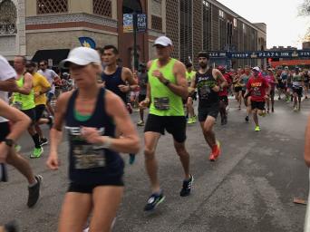 Runners competing in the 9th Annual Plaza 10K