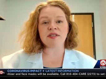 KMBC 9 abc. Coronavirus Impact-latest information. Dr. Sarah Boyd
