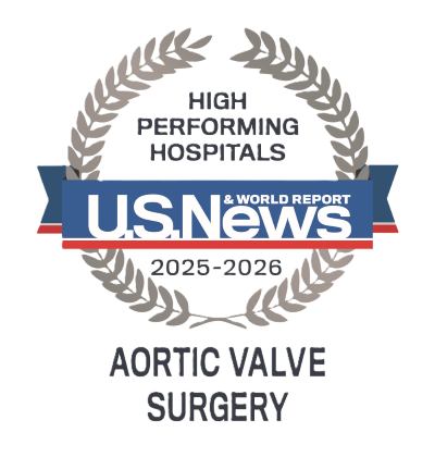 US News Aortic Valve Surgery 2025 emblem 