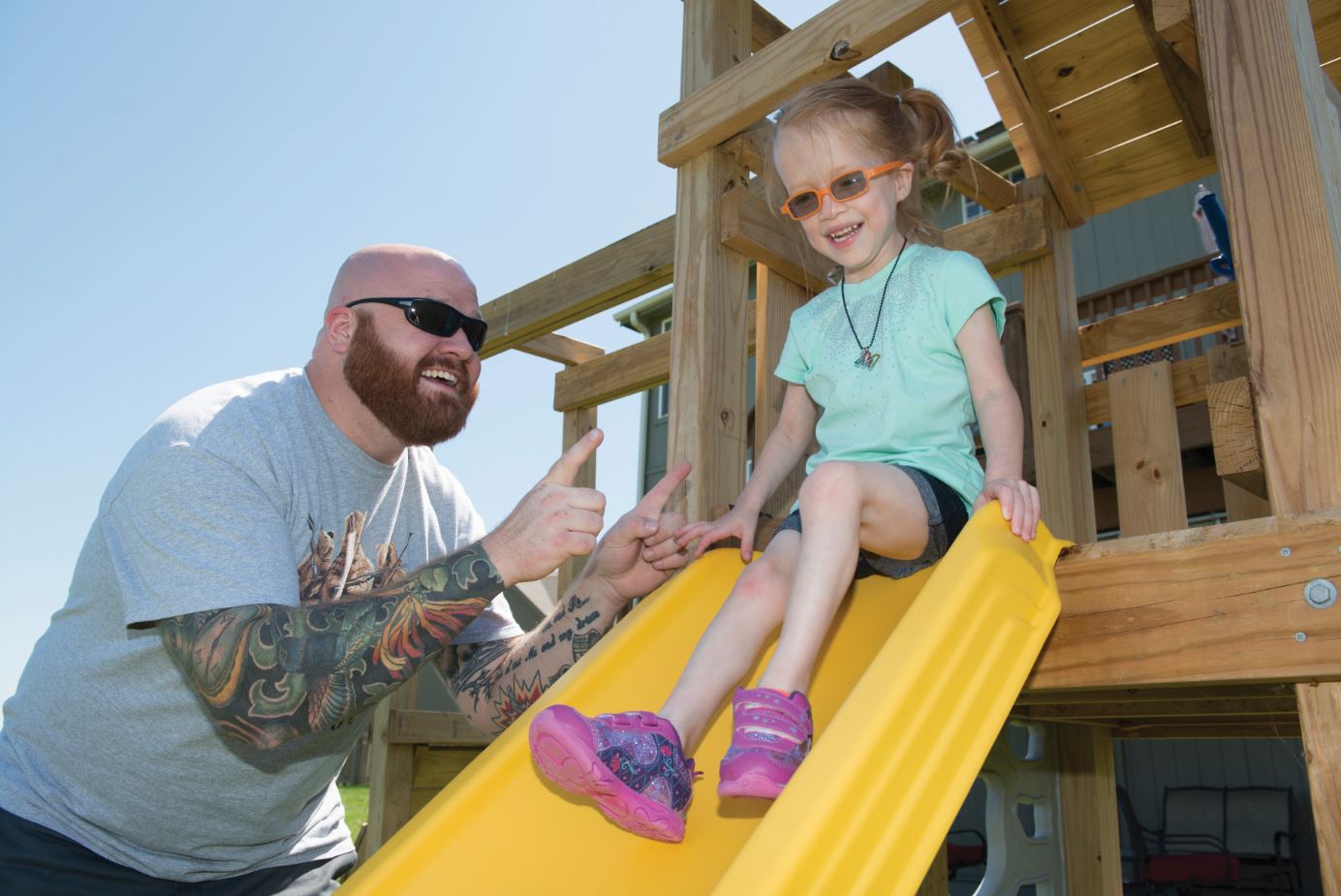 Melody's dad, Keith, didn't give up on her ability to hear, especially after surviving when doctors thought she wouldn't