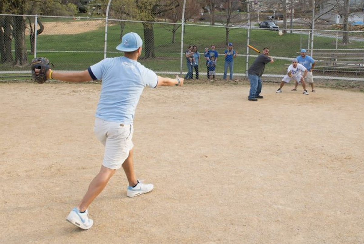 Ramon Grado plating baseball