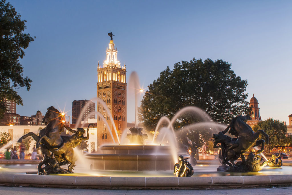 Kansas City's Country Club Plaza is shown