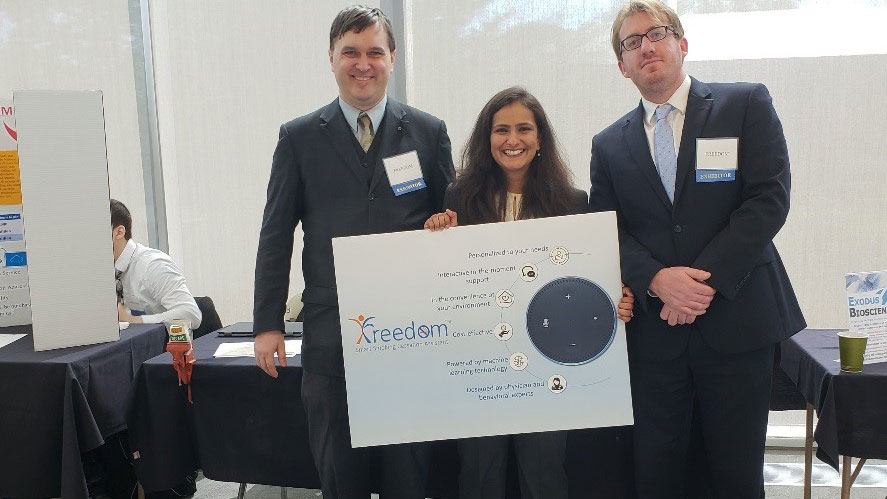 Krishna K. Patel, MD, MS, a 2016-18 Fellow, is pitching her Freedom™ Smoking Cessation Skill for Amazon Echo™