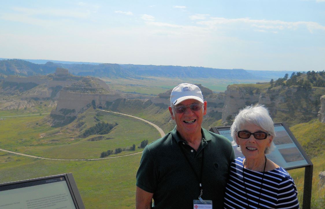 Don and his wife, Ann, traveling and exploring together