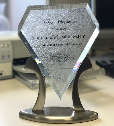 Roche Diagnostics recognizes Saint Luke's Health System as a Molecular Center of Excellence