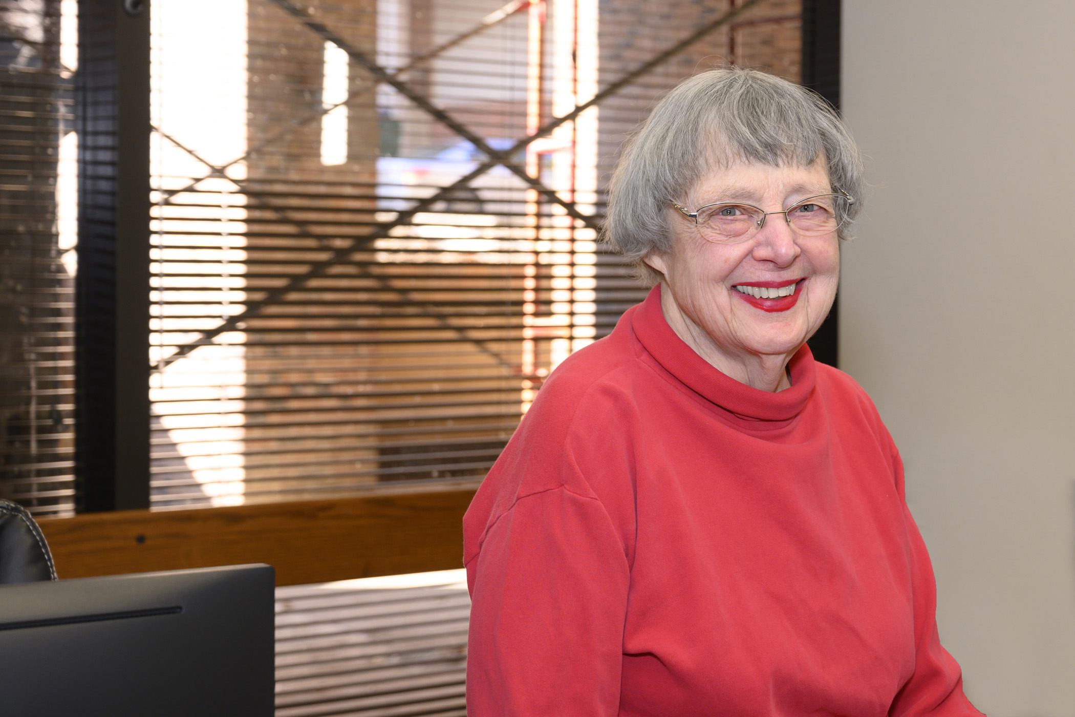 Louise Arnold, PhD, smiling