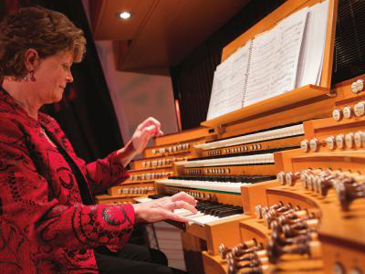 Jay Kraybill playing the pipe organ