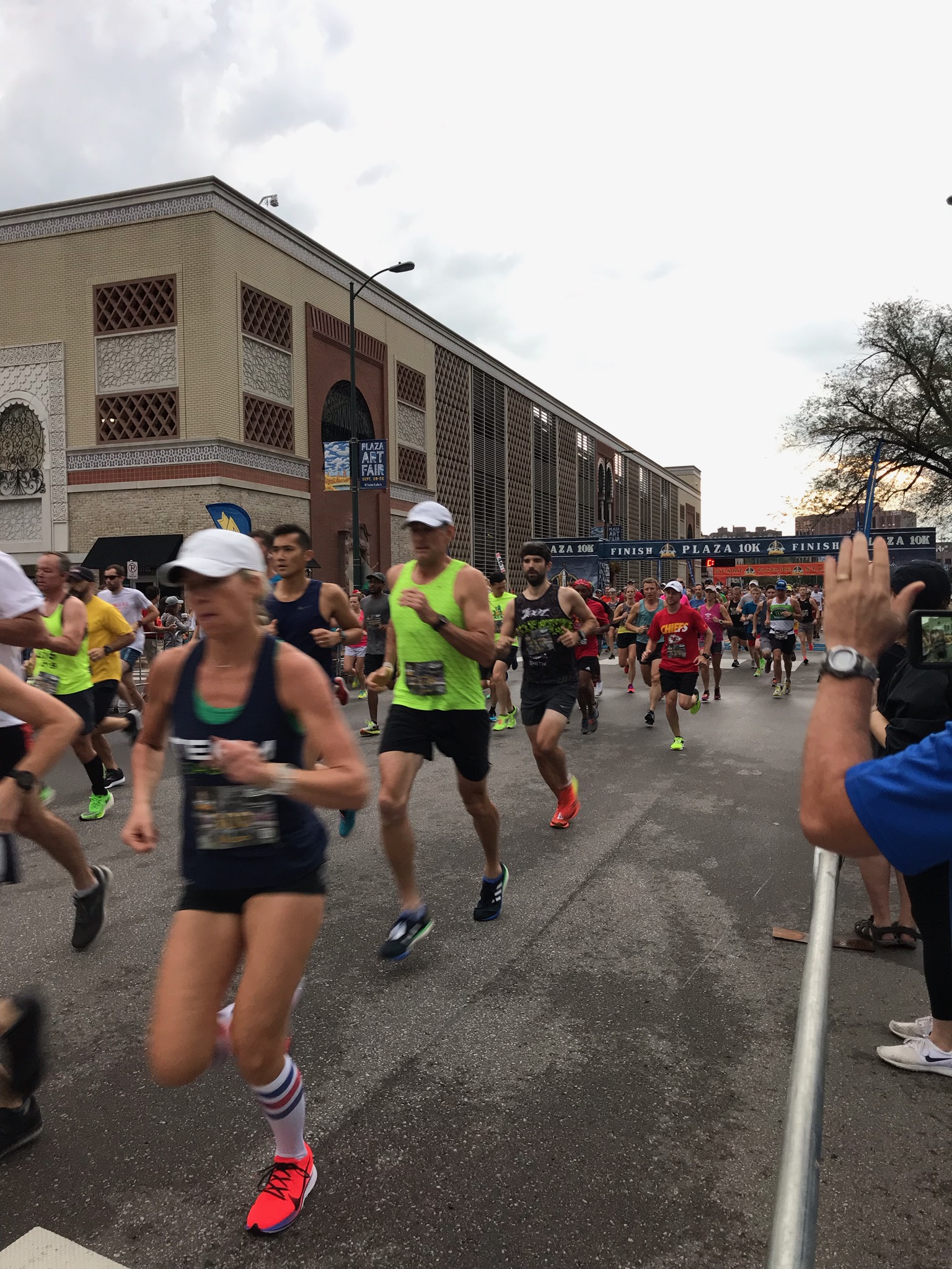 Runners competing in the 9th Annual Plaza 10K