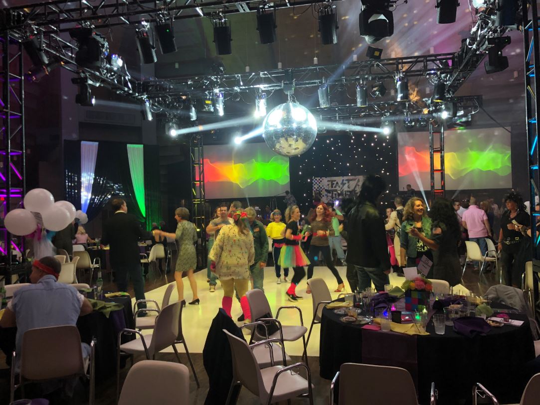 People dancing at the 10th Annual Boo Ball fundraiser