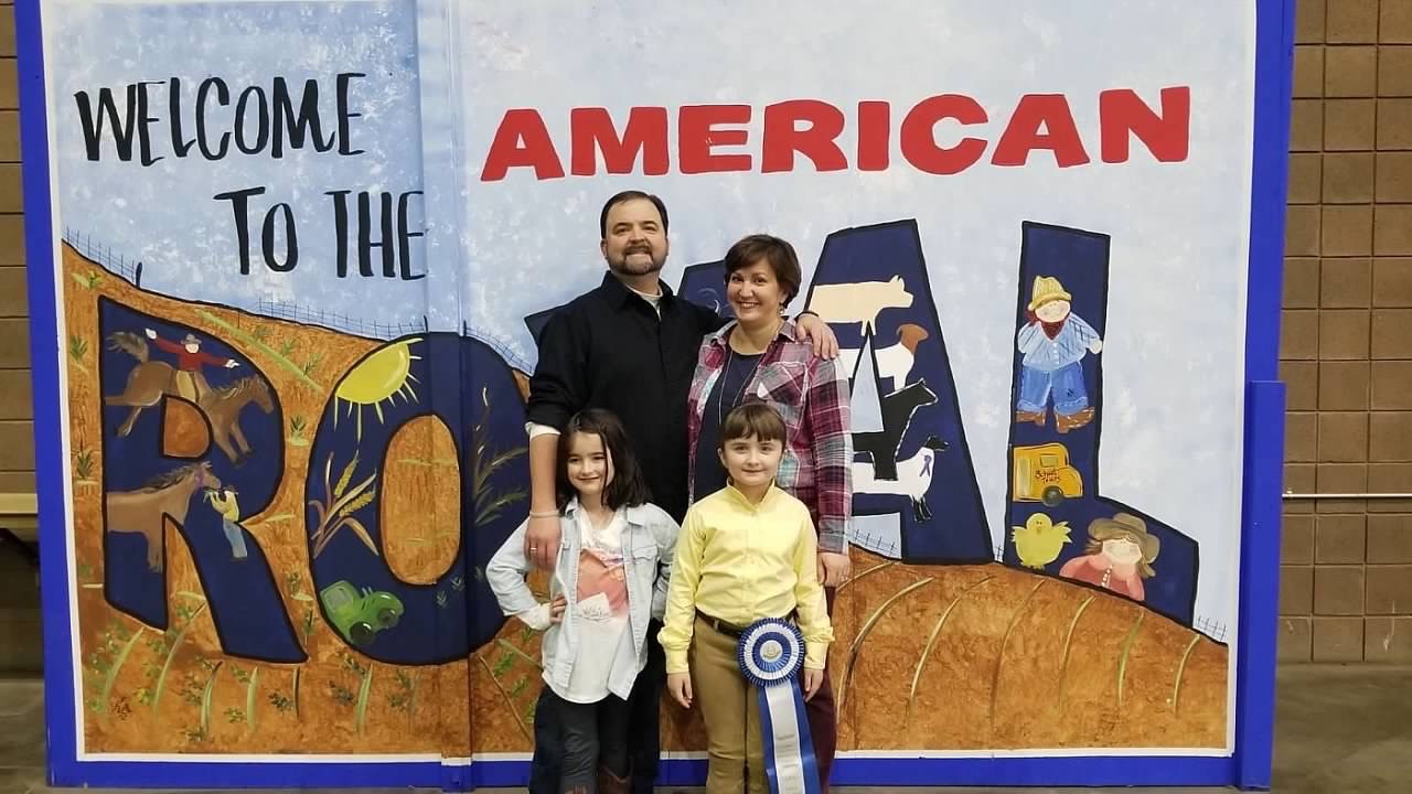 Todd, Jennifer, Sarah and Amelia at the UPHA National Championship Horse Show at the American Royal.