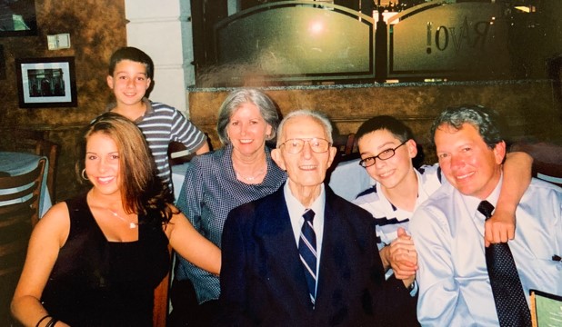 Abi Sutton with her family