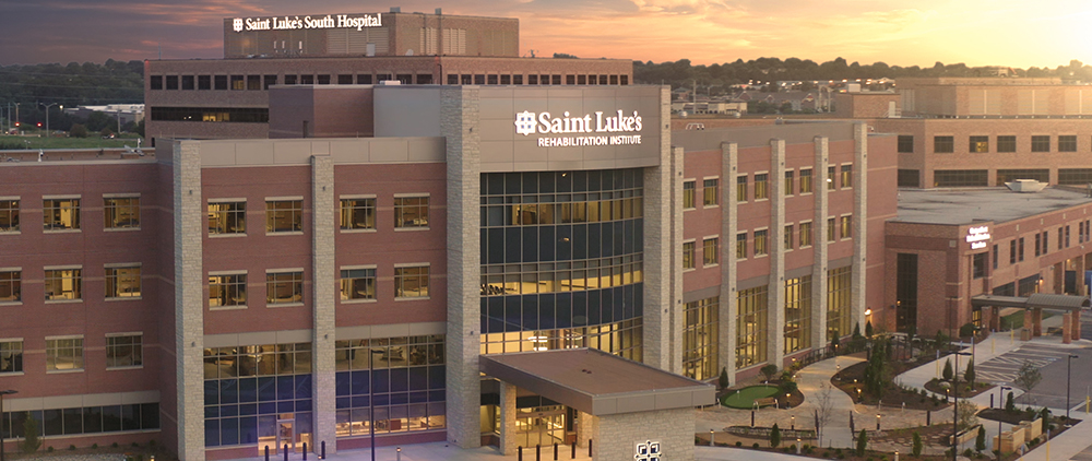 Advanced care, close to home: Saint Luke’s Rehabilitation Institute is located on the campus of Saint Luke’s South Hospital in Overland Park, Kansas.