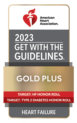 American Heart Association Get the Guidelines Gold Plus Heart Failure badge