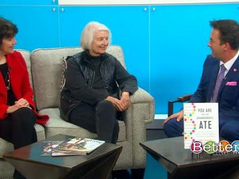 Dr. Tracy Stevens and Judith Finlayson talking to the host of Better Kansas City, Bill Hurrelbrink