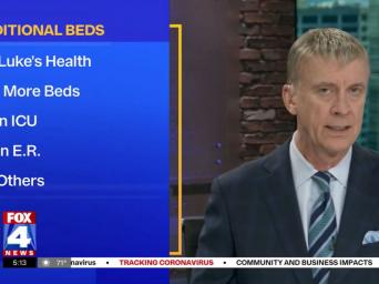 FOX4News: Saint Luke's adds additional beds - 163 beds - 75 ICU beds, 52 inpatient beds and 33 ER beds