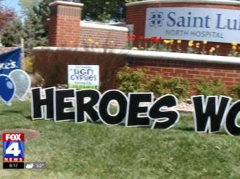 FOX4: Sign of support goes up at Saint Luke's North