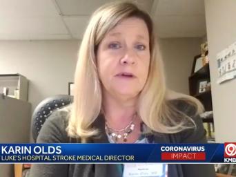 Dr. Karin Olds, Saint Luke's Hospital Stroke Medical Director - Coronavirus impact - KMBC 9 News