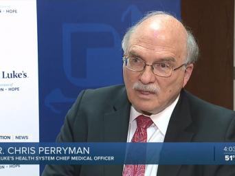 Saint Luke's Health System Chief Medical Officer, Dr. Chris Perryman, talks to 41 Action News