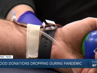 41 Action News. Blood donations dropping during pandemic