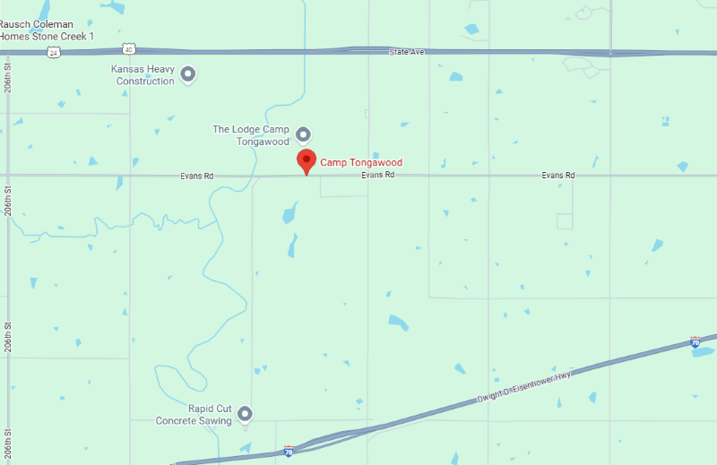 Camp Tongawood map