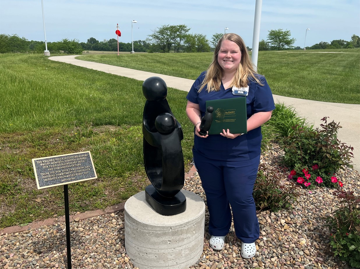 Addison Frazier, RN I, spring 2022 DAISY Award recipient