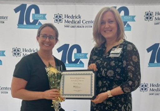 Cassie Jaynes named Hedrick Medical Center 2023 Employee of the year