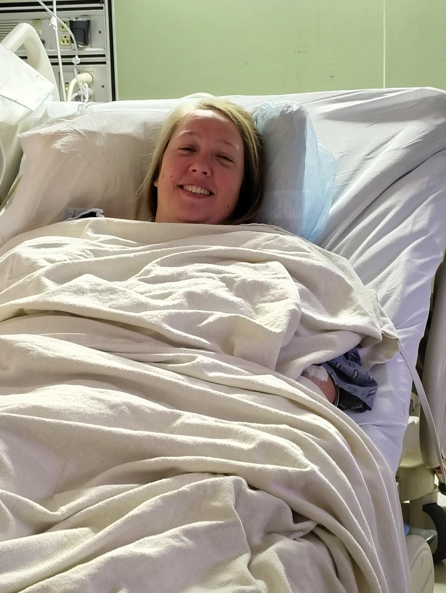 Candice before surgery