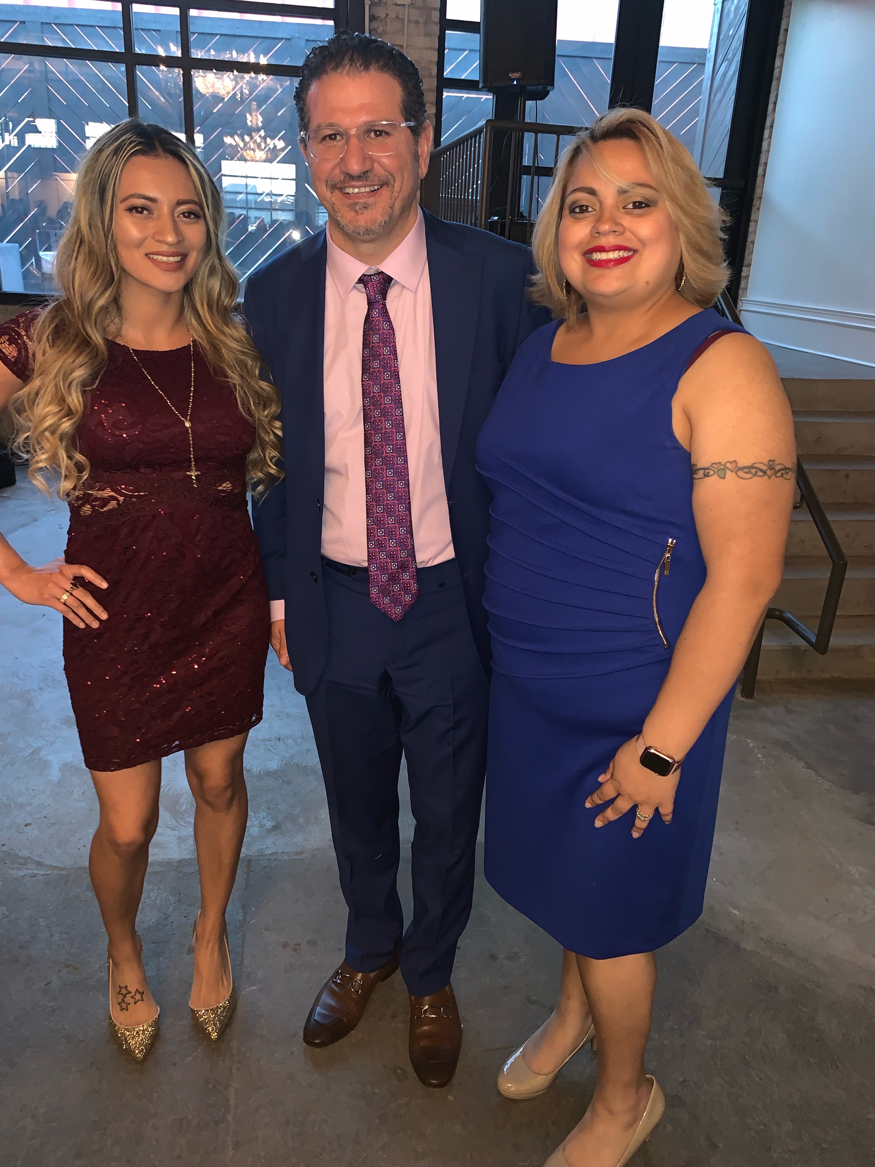 Illena and 36-year-old Daisy Gunter with Dr. Ahmad in the middle