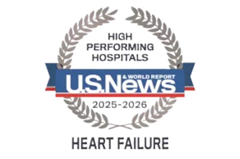 Emblem for High Performing Hospitals US News and World Report 2025-2026 Heart Failure