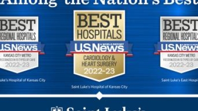 Among the nation's best. Best hospitals US News Cardiology & Heart Surgery 2022-23. Saint Luke's